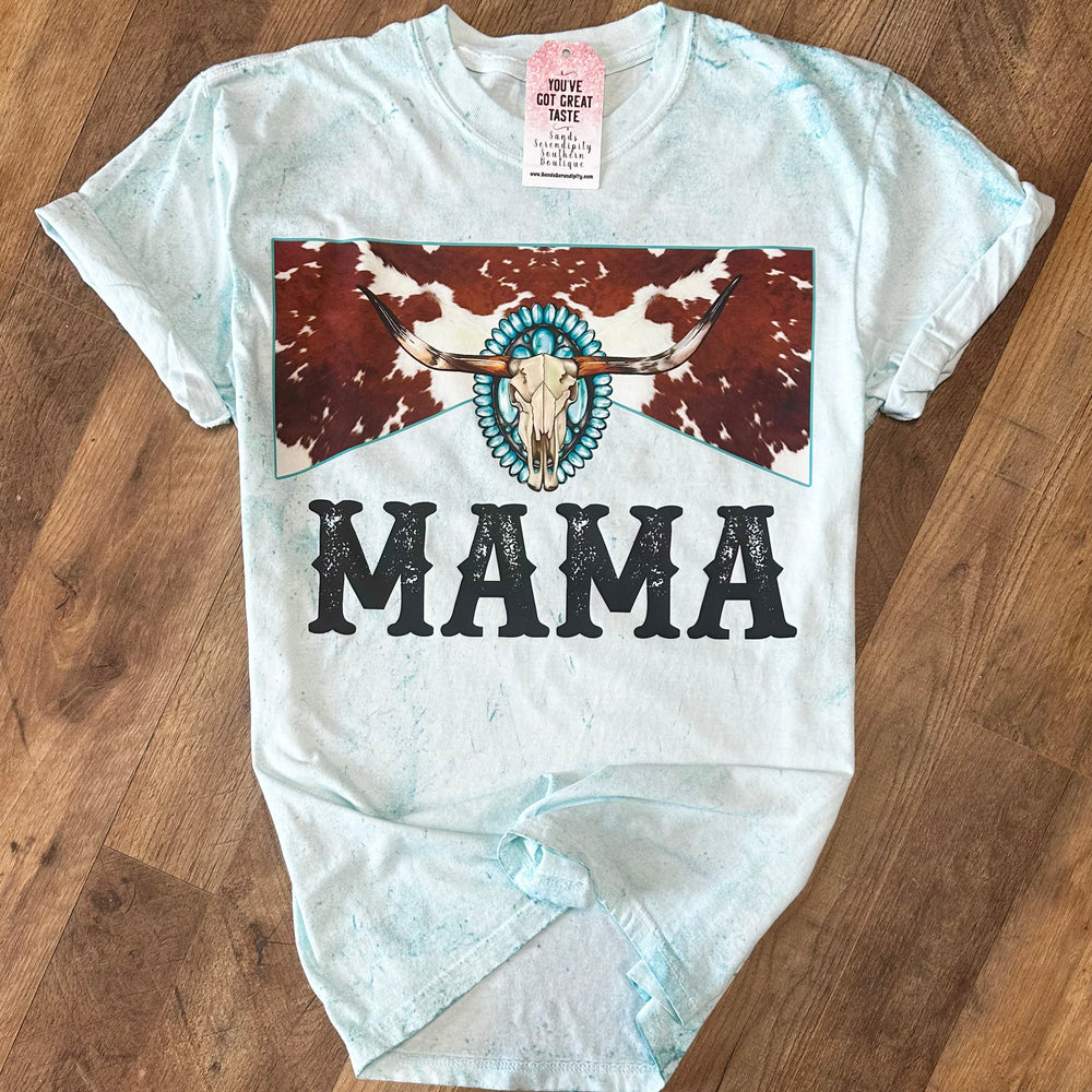 
                      
                        Teal Cowhide Mama Tee 💙
                      
                    