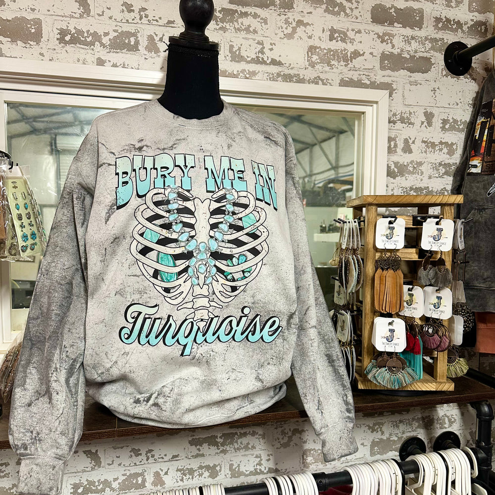 
                      
                        Bury Me In Turquoise Sweatshirt 🤘🏼-Painted Aces Boutique
                      
                    