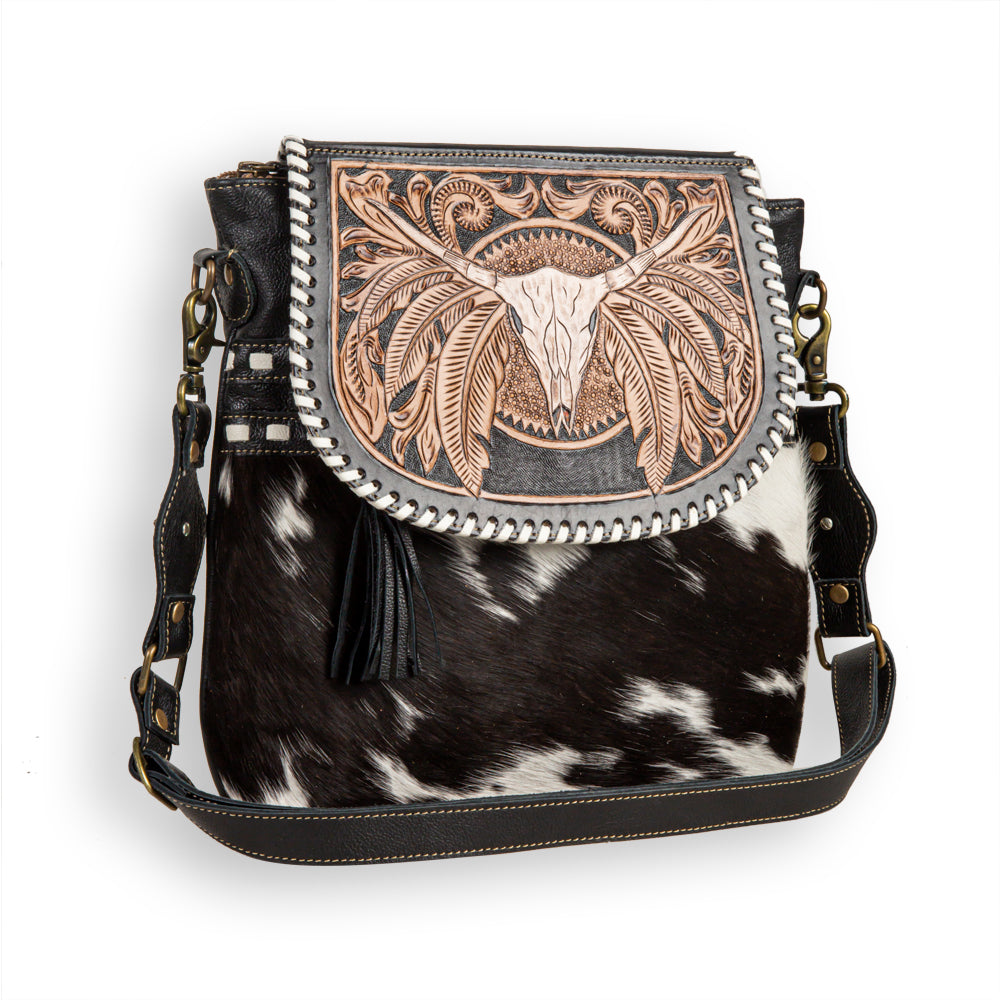 Spirit Of The Herd Cowhide Bag