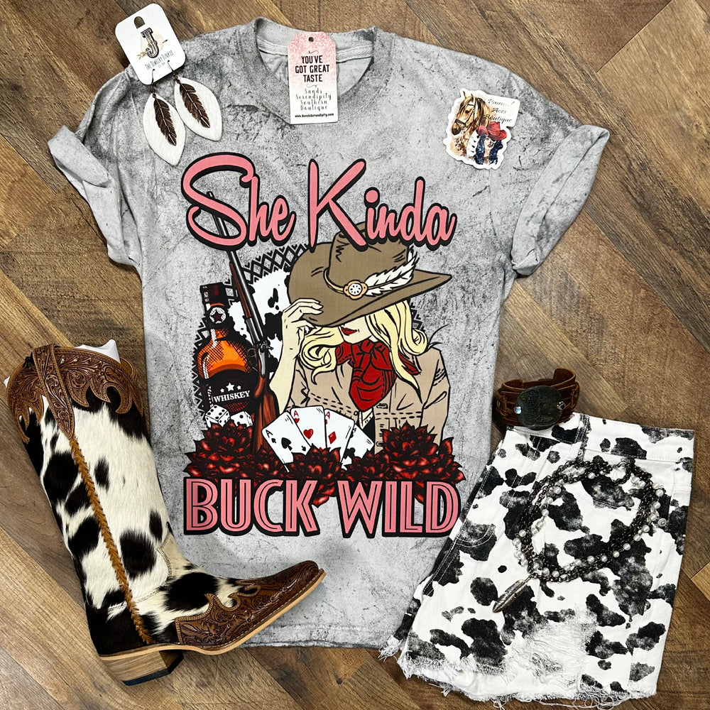 She Kinda Buck Wild Tee 😜