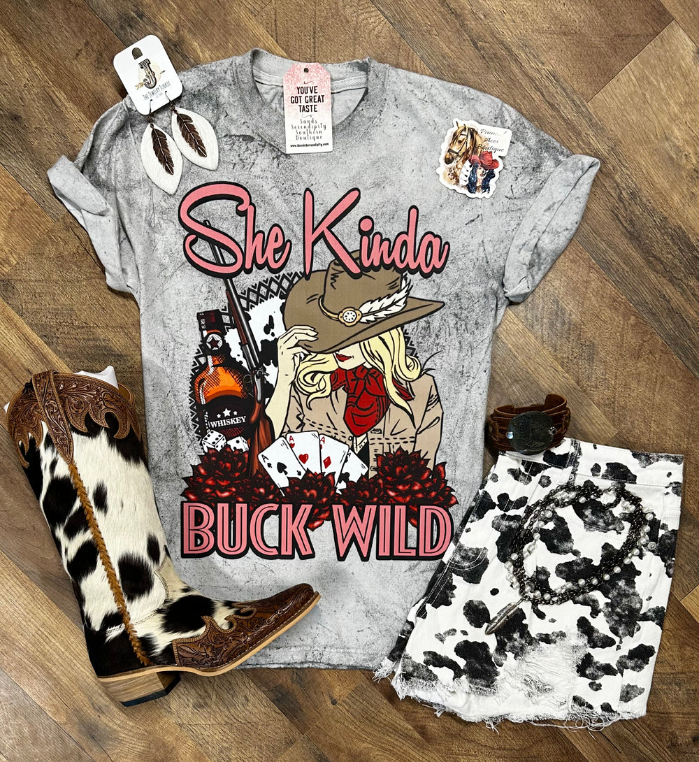 She Kinda Buck Wild Tee 😜