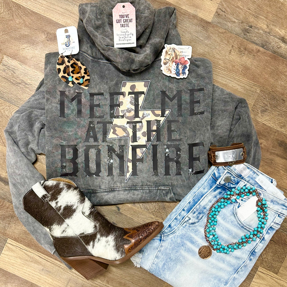 
                      
                        Mineral Wash Meet Me At The Bonfire Hoodie
                      
                    