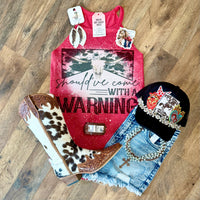 Should’ve Come With A Warning Tank | Country Graphic Tank Top