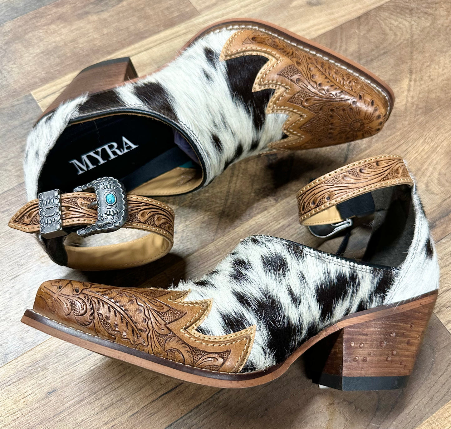 Zora Canyon Cowhide Mules