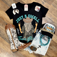 Small Town Girl | Western V-Neck Graphic T-Shirt