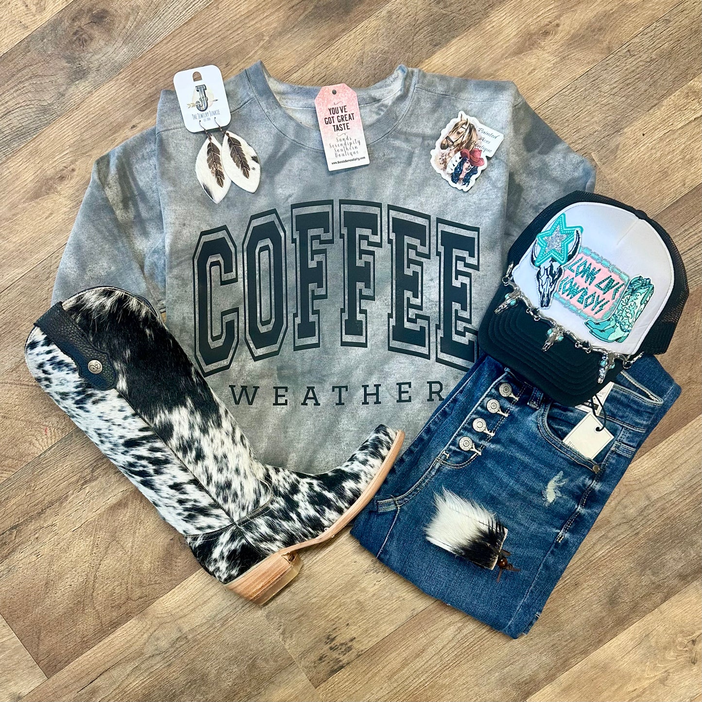 Coffee Weather | Cozy Western Sweatshirt