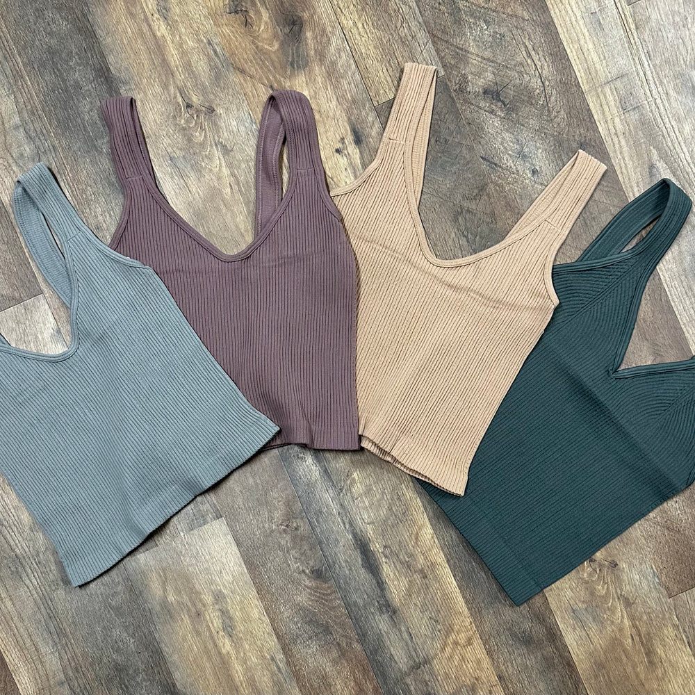 
                      
                        Ribbed Tank Crop Top
                      
                    