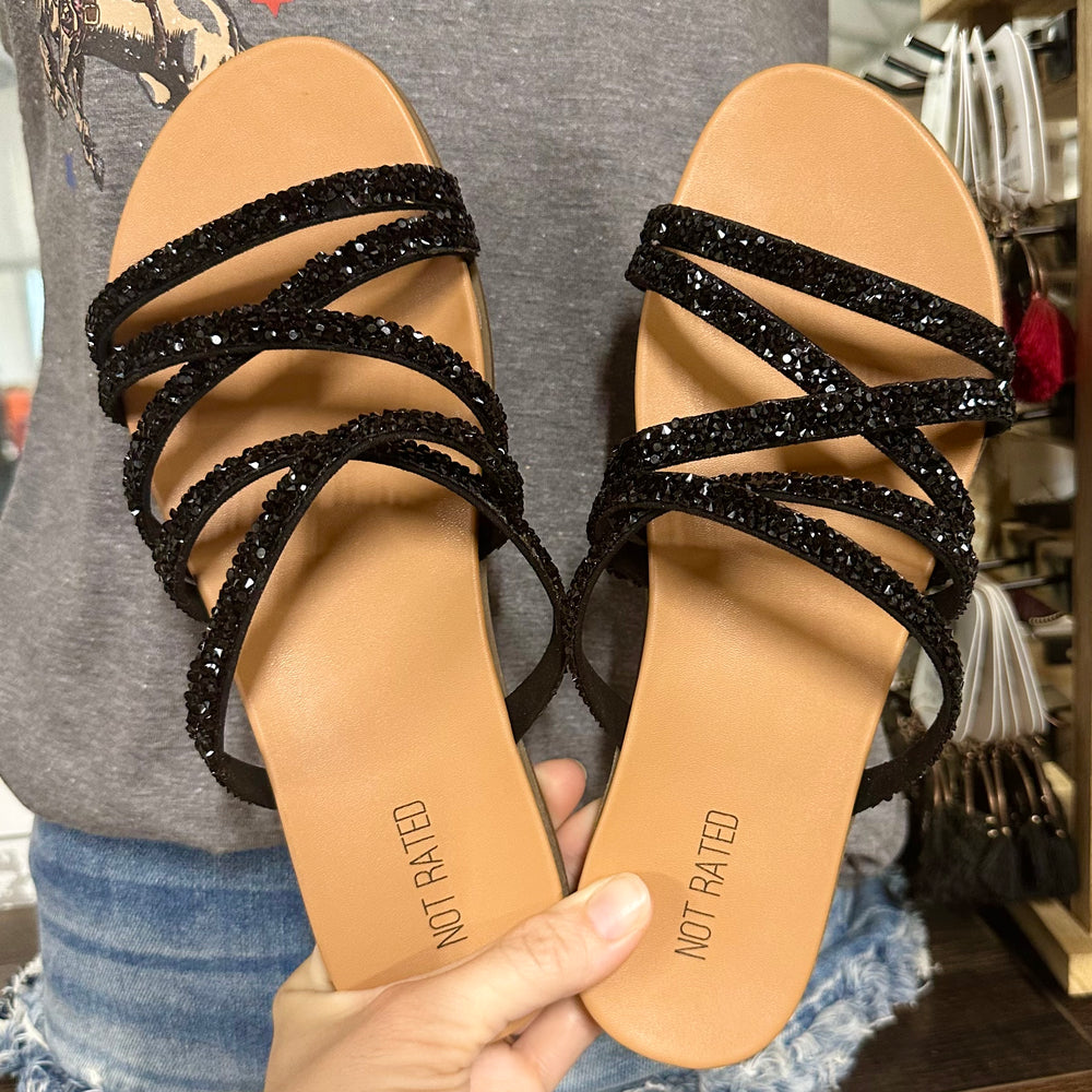 
                      
                        Eliana Black Strappy Sandal
                      
                    