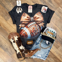 Football & Glitter | Fall Vibes Graphic T-Shirt