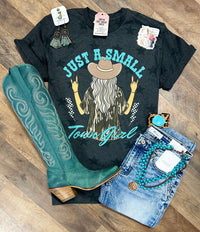 Just A Small-Town Girl Star | Boot Scootin’ Graphic T-Shirt