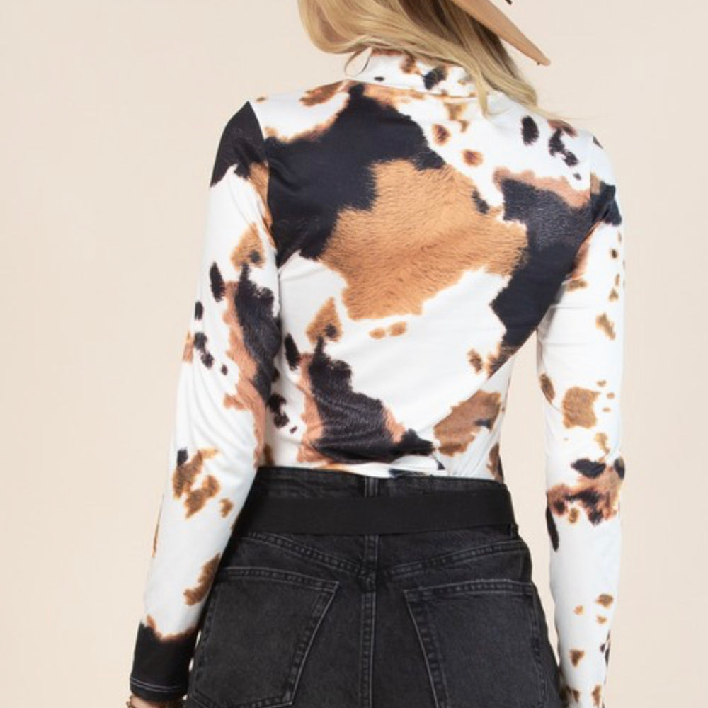 
                      
                        Giddy Up Cow Print Top
                      
                    