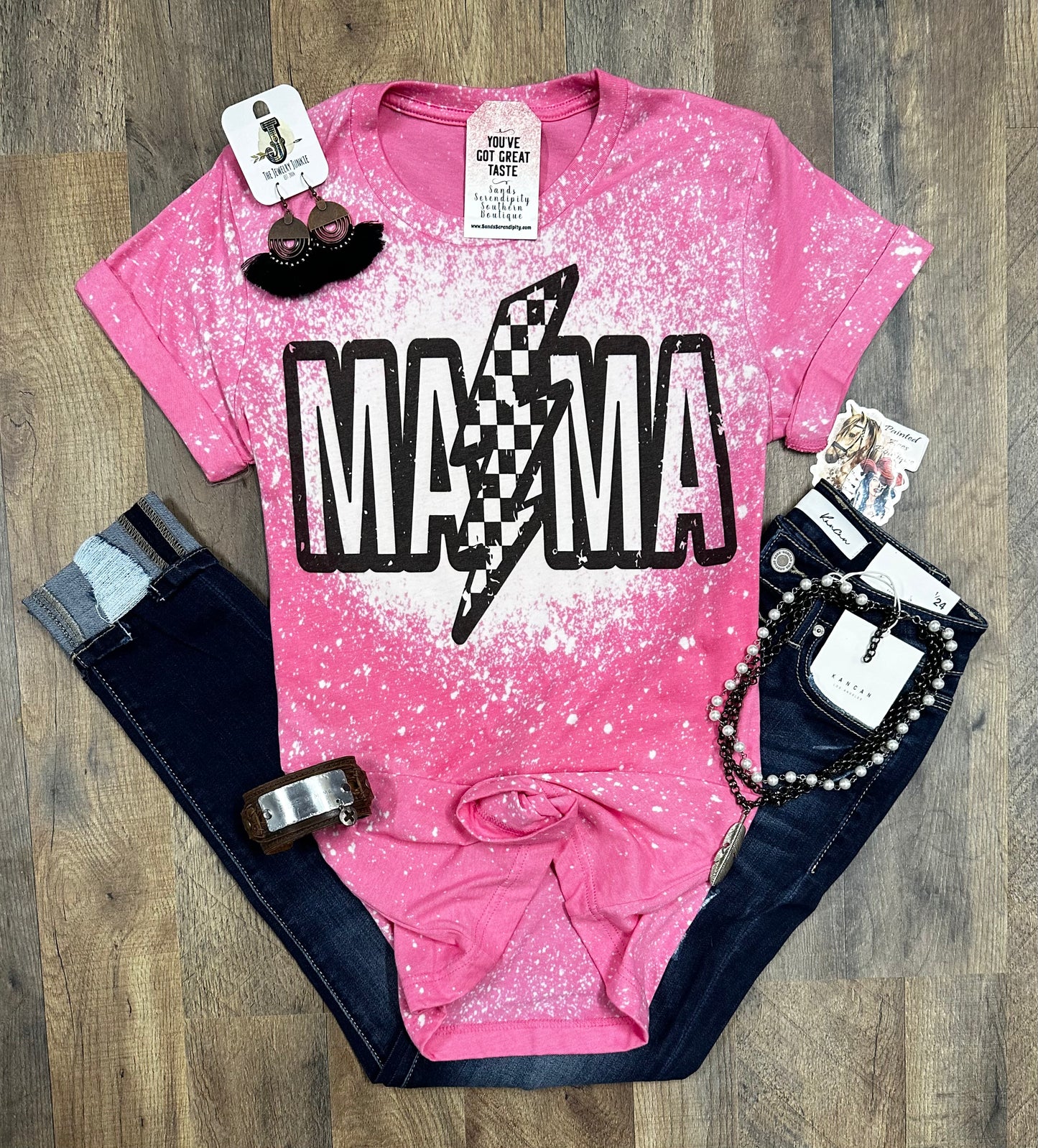 Checkered Mama 🏁-Painted Aces Boutique