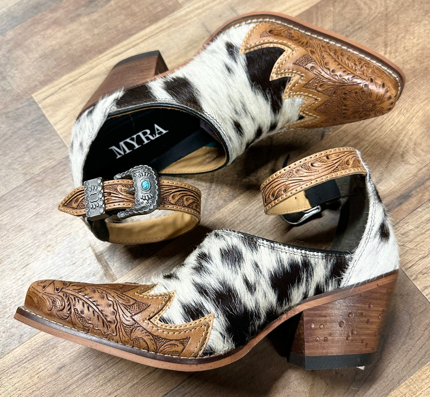 Zora Canyon Cowhide Mules