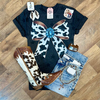 Cow Bow | Wild West Graphic T-Shirt