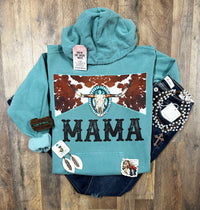 Turquoise Mama  | Cozy Western Hoodie