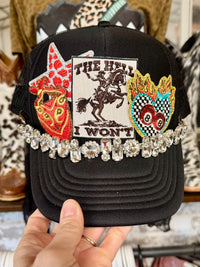 The Hell I Won’t Trucker Hat | Western Cowgirl Hats