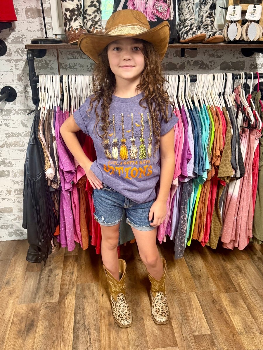 A Girl’s Gotta Have Options | Kids Cool Country Tees - Painted Aces Boutique