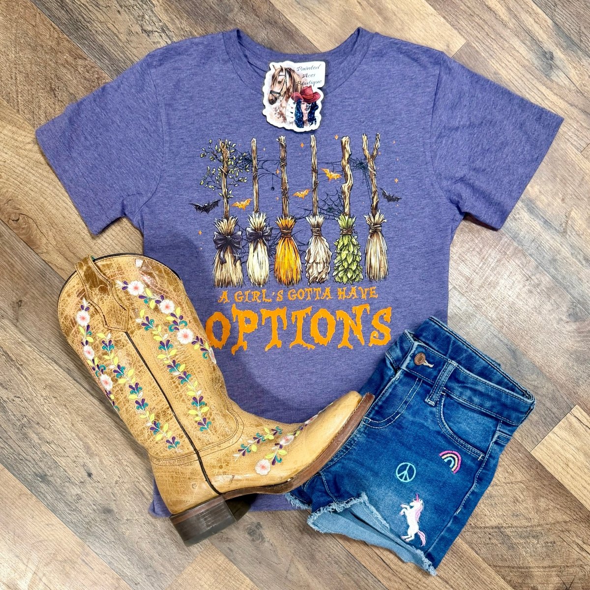 A Girl’s Gotta Have Options | Kids Cool Country Tees - Painted Aces Boutique