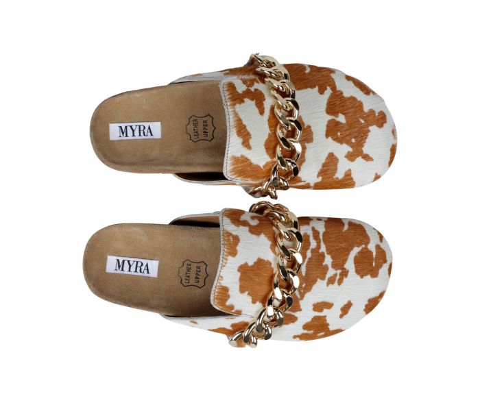 Ado Cowhide Slides - Painted Aces Boutique