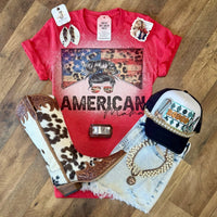 American Mama Tee | Western Mama Graphic T-Shirt - Painted Aces Boutique