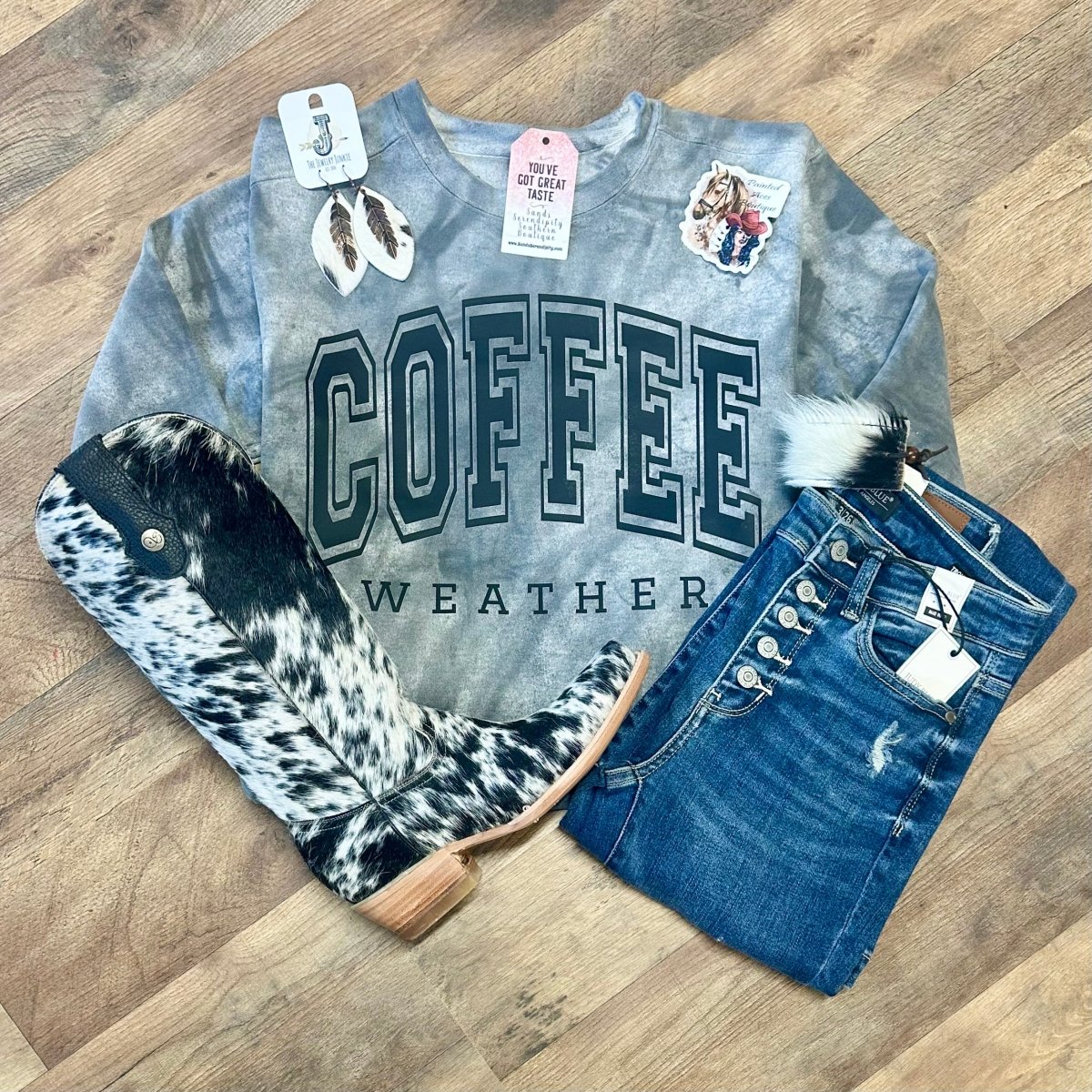 Coffee Weather | Cozy Western Sweatshirt