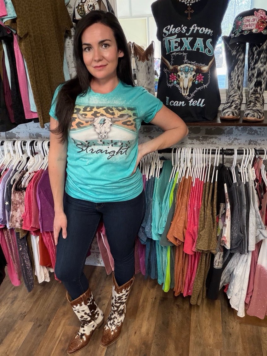 Damn Straight Tee | Boot Scootin’ Graphic T-Shirt - Painted Aces Boutique
