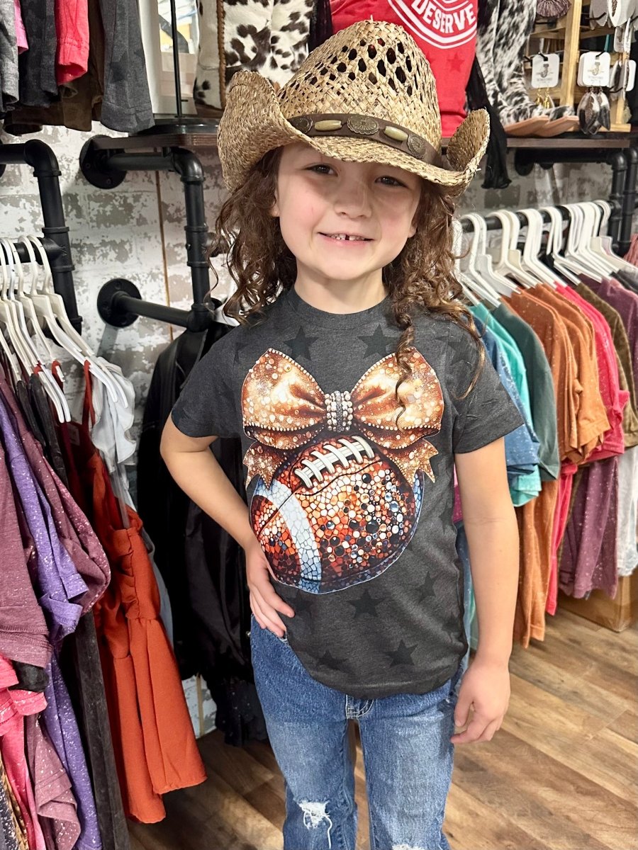 Football & Glitter | Kids Cool Country Tees - Painted Aces Boutique
