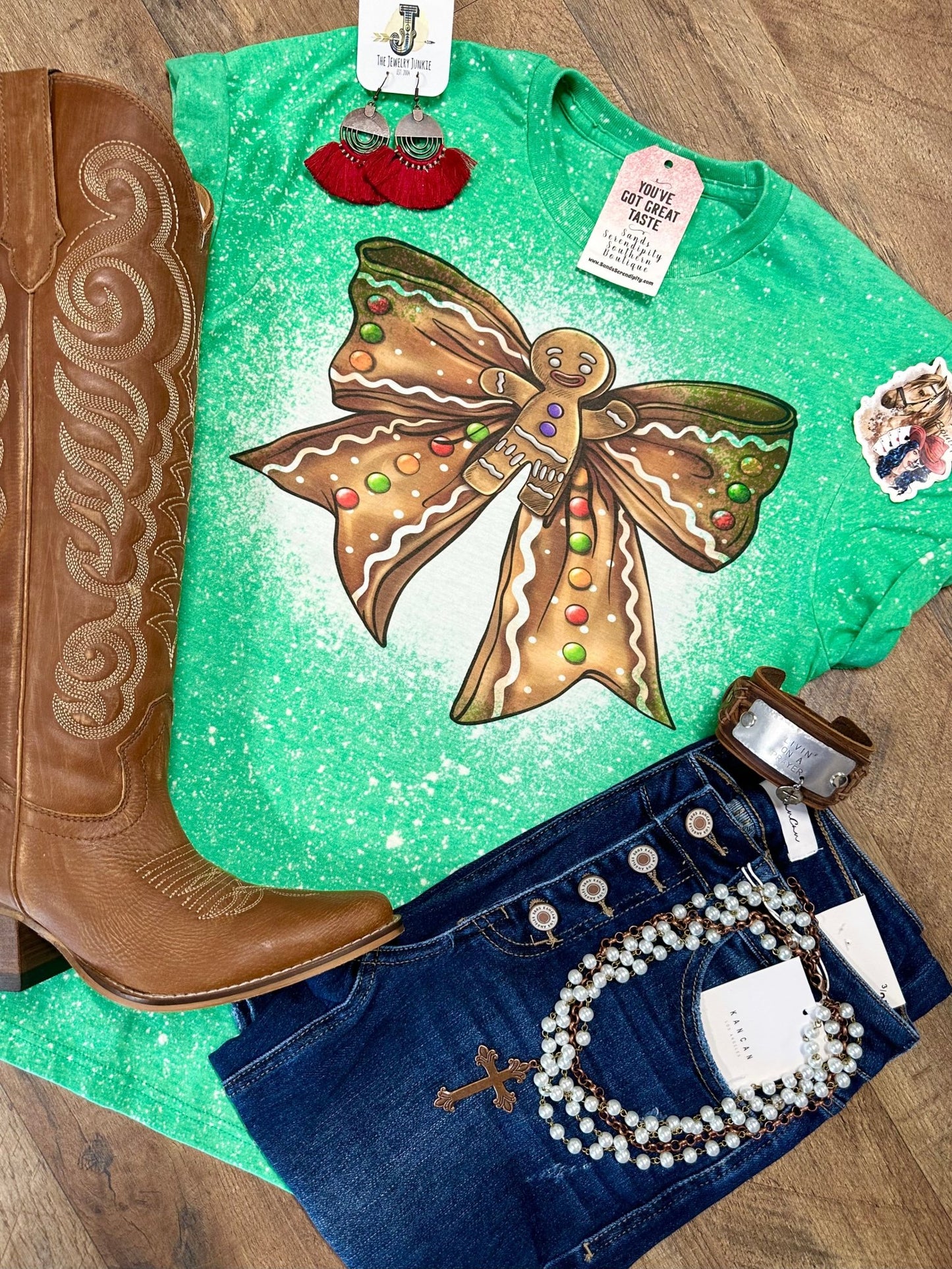 Gingerbread Bow ❤️ - Painted Aces Boutique