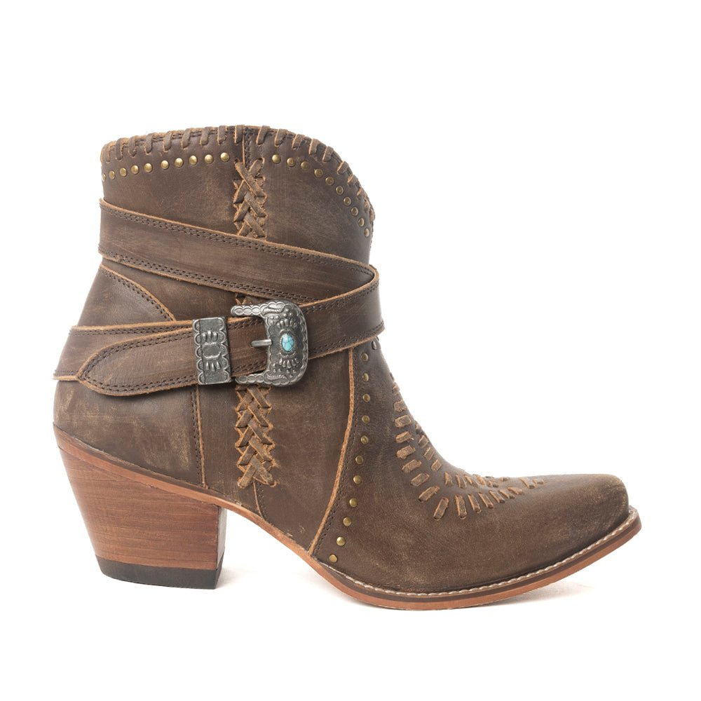 Haley's High Peak Booties - Painted Aces Boutique