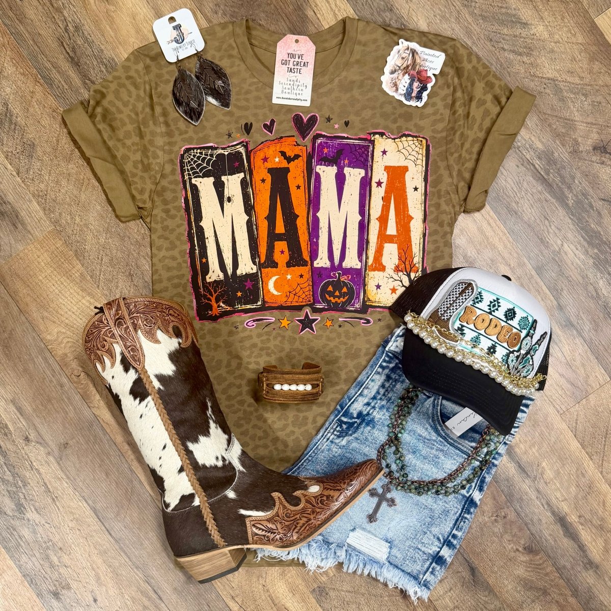 Halloween Mama | Fall Vibes Graphic T-Shirt - Painted Aces Boutique