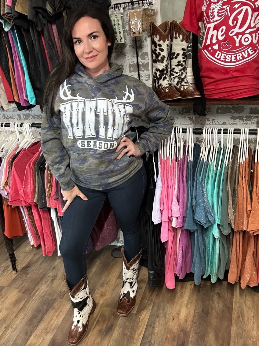 Hunting Season | Cozy Western Hoodie - Painted Aces Boutique