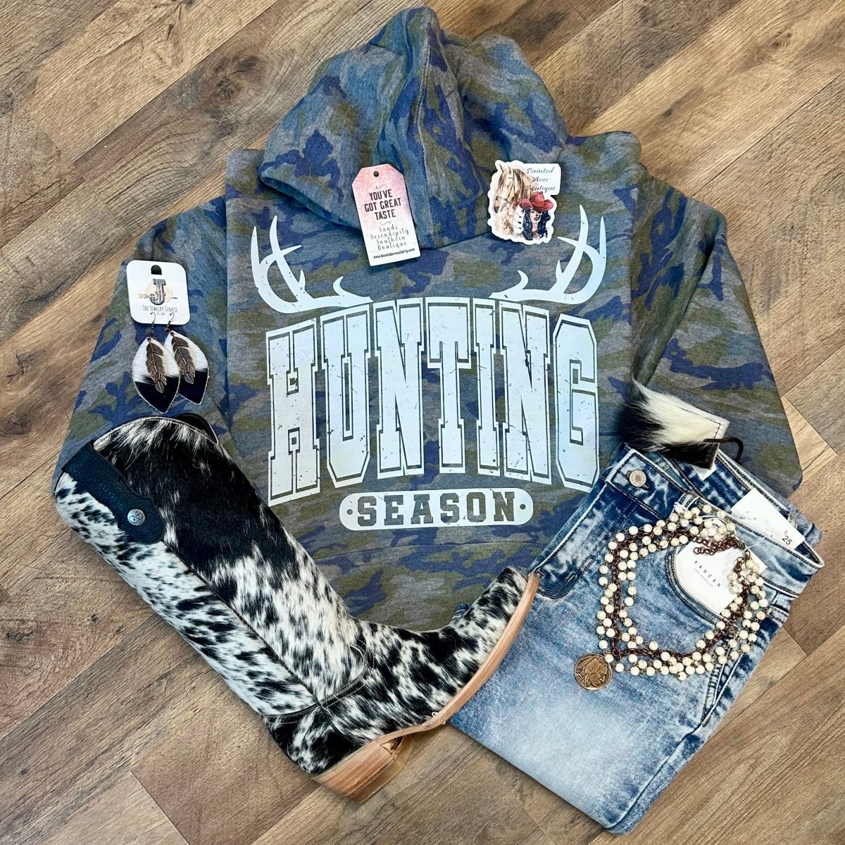 Hunting Season | Cozy Western Hoodie - Painted Aces Boutique