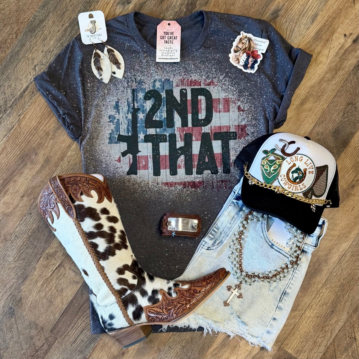 I 2nd That | Patriotic Graphic T-Shirt - Painted Aces Boutique