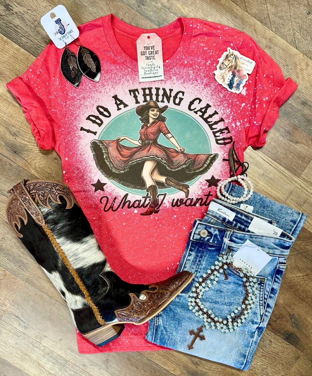I Do A Thing Called What I Want | Wild West Graphic T-Shirt - Painted Aces Boutique