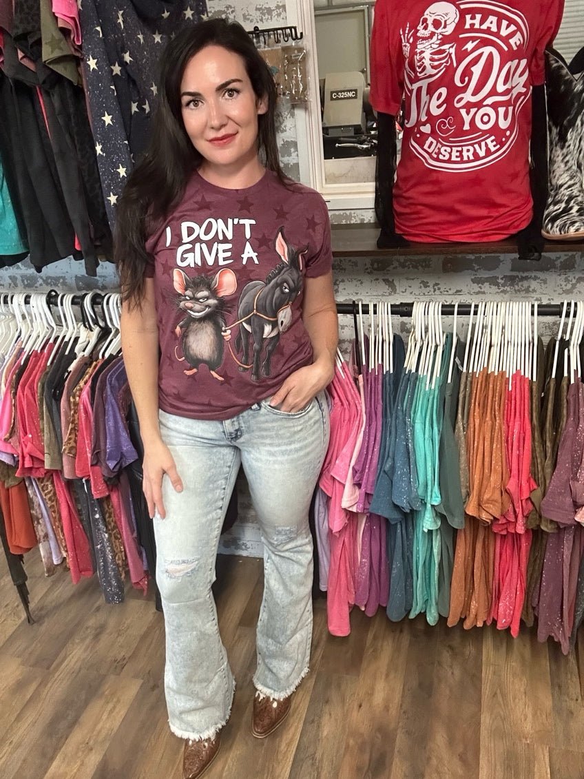 I Don’t Give A | Funny Country Graphic T-Shirt - Painted Aces Boutique