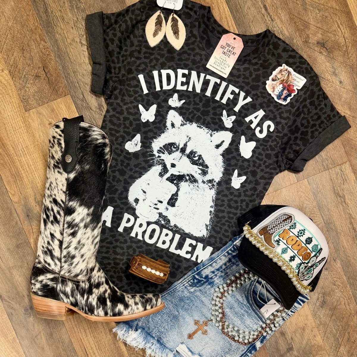 I Identify As The Problem | Funny Country Graphic T-Shirt - Painted Aces Boutique