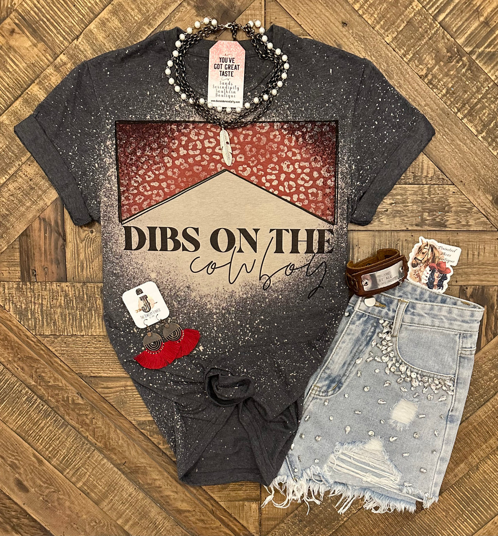 PBR Dibs on the Cowboy Ladies T-Shirt