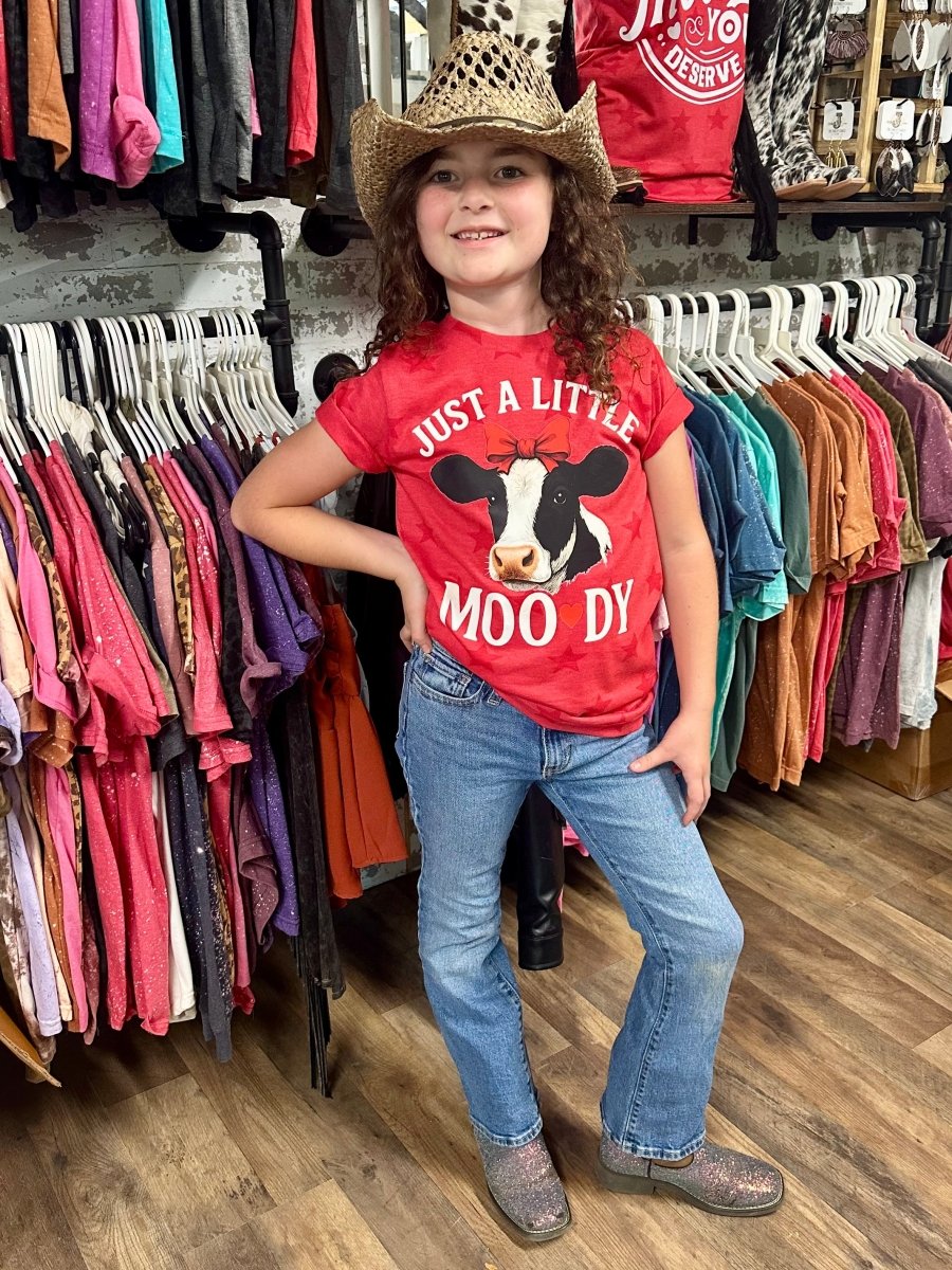 Just A Little Moody | Kids Cool Country Tees - Painted Aces Boutique