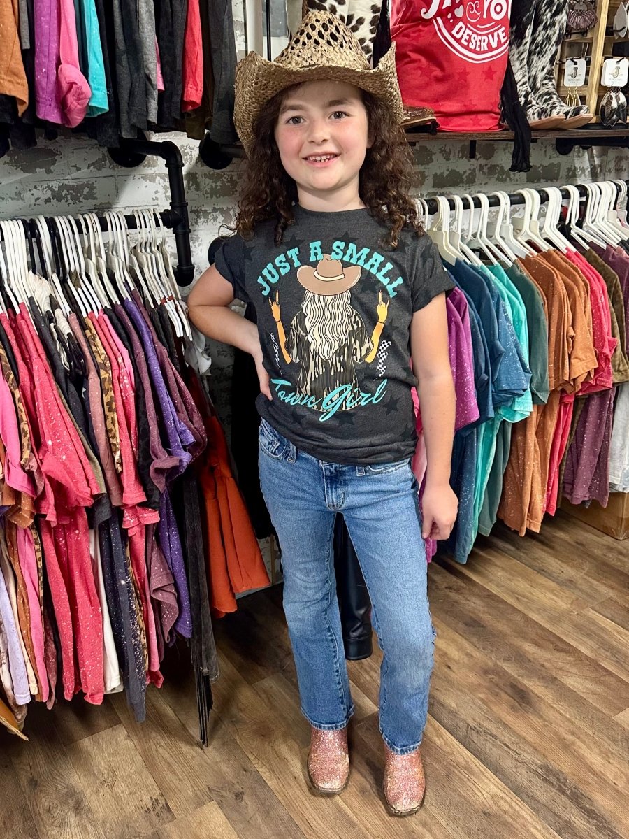 Just A Small Town Girl | Kids Cool Country Tees - Painted Aces Boutique