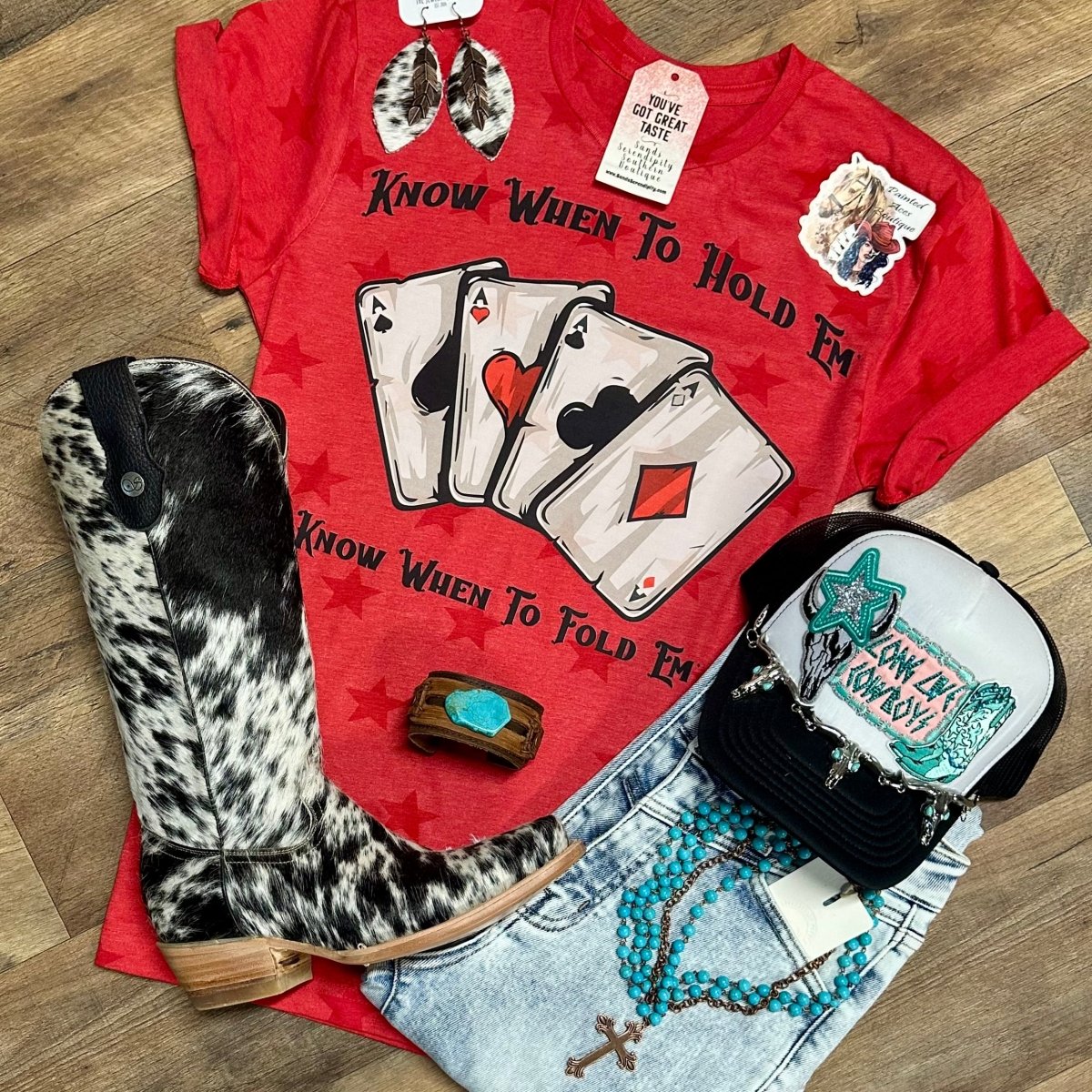 Know When To Hold Em’ | Boot Scootin' Tees - Painted Aces Boutique
