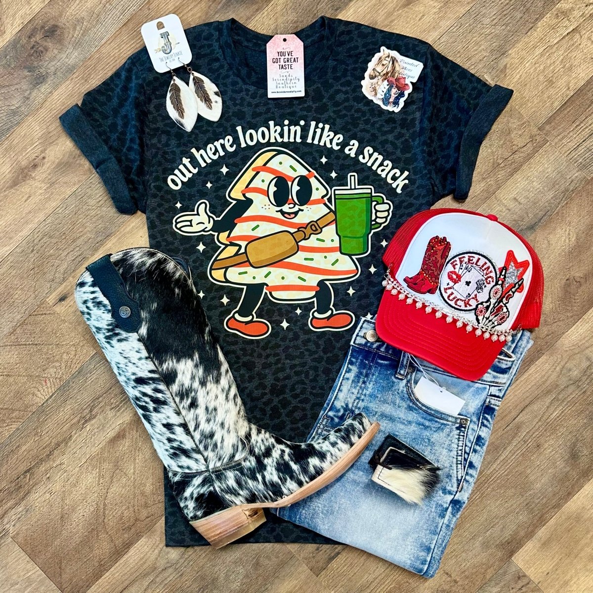 Leopard Out Here Looking Like A Snack 🎄 - Painted Aces Boutique