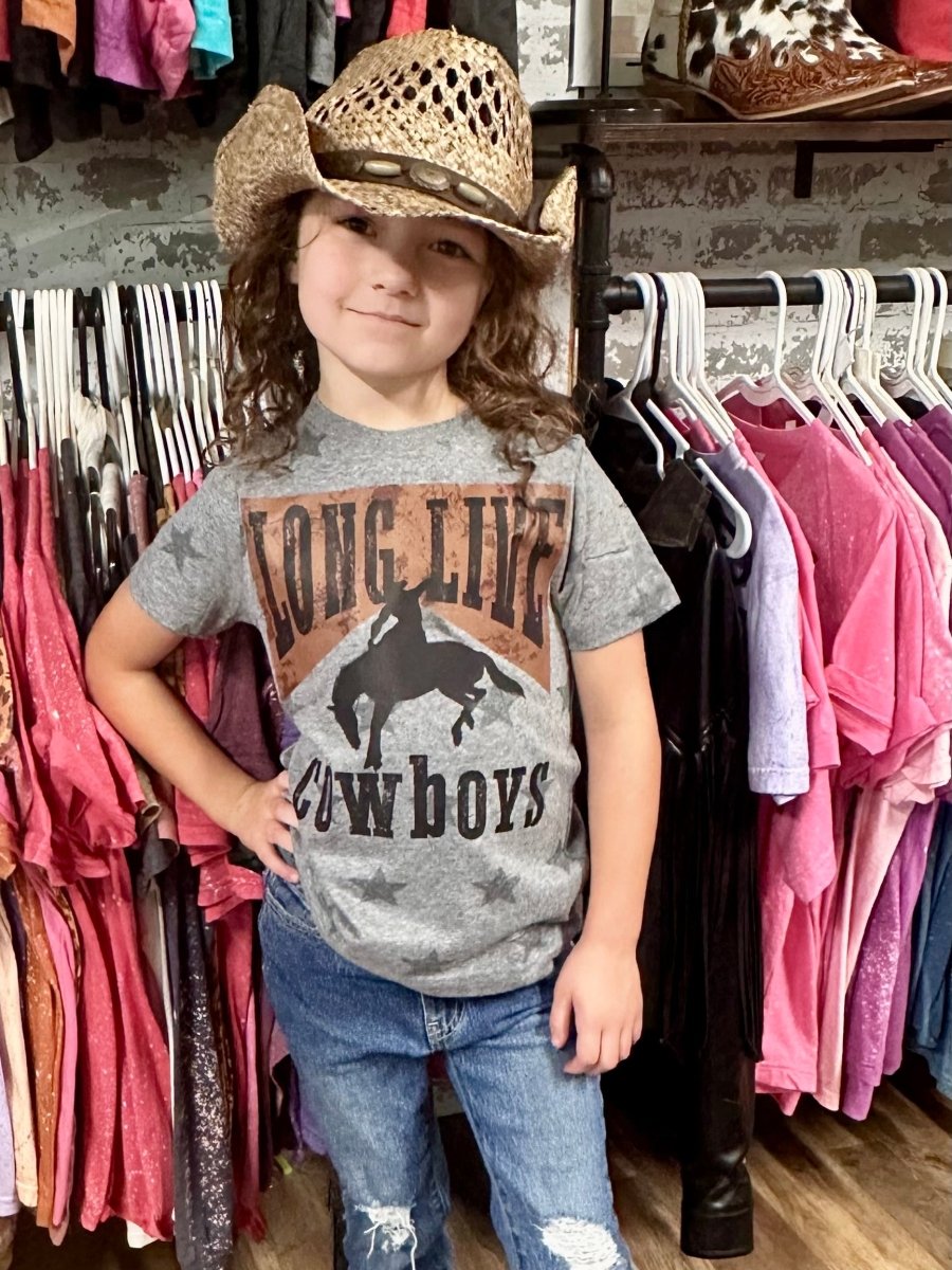 Long Live Cowboys | Kids Cool Country Tees - Painted Aces Boutique