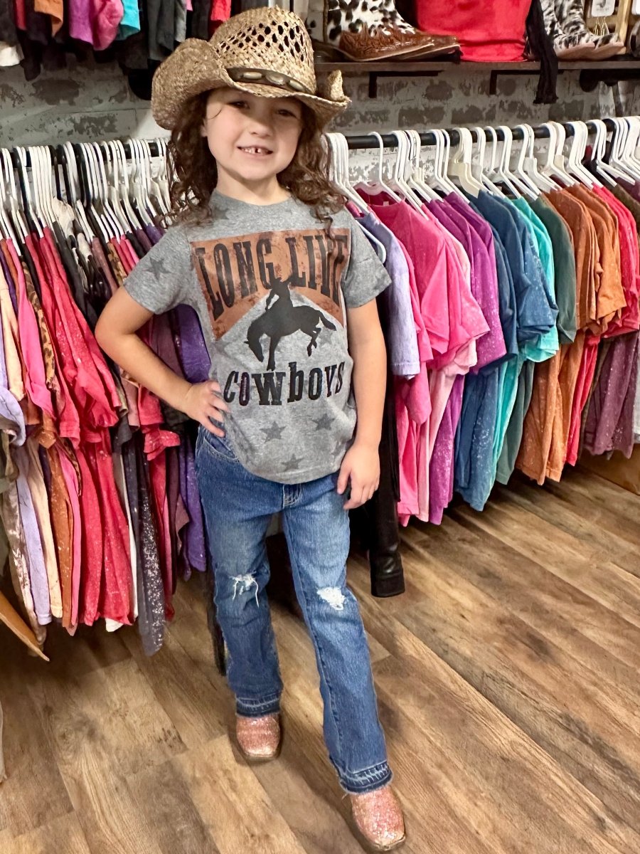 Long Live Cowboys | Kids Cool Country Tees - Painted Aces Boutique