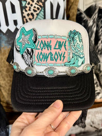 Long Live Cowboys Trucker Hat | Western Cowgirl Hats - Painted Aces Boutique