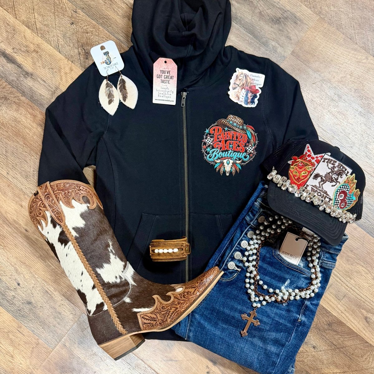 Long Live Cowgirls | Cozy Western Hoodie - Painted Aces Boutique
