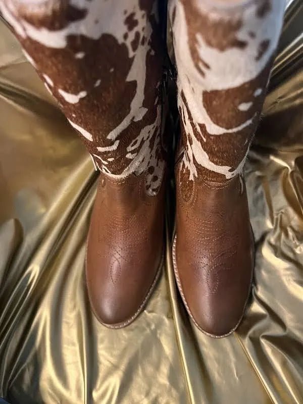 Pointy Beige Boots - Painted Aces Boutique