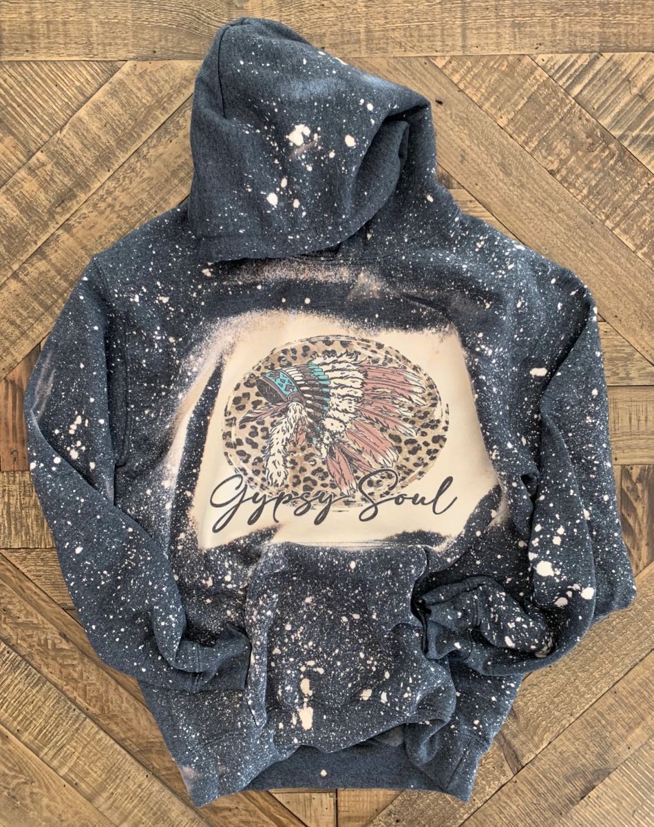 Bleached Sweatshirts - Gypsy Soul Hoodie