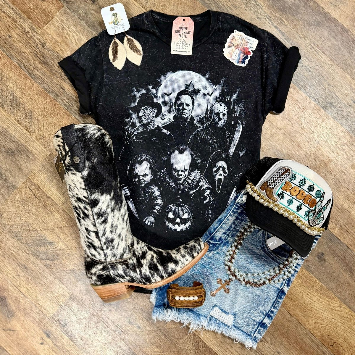 Slasher Squad | Fall Vibes Graphic T-Shirt - Painted Aces Boutique
