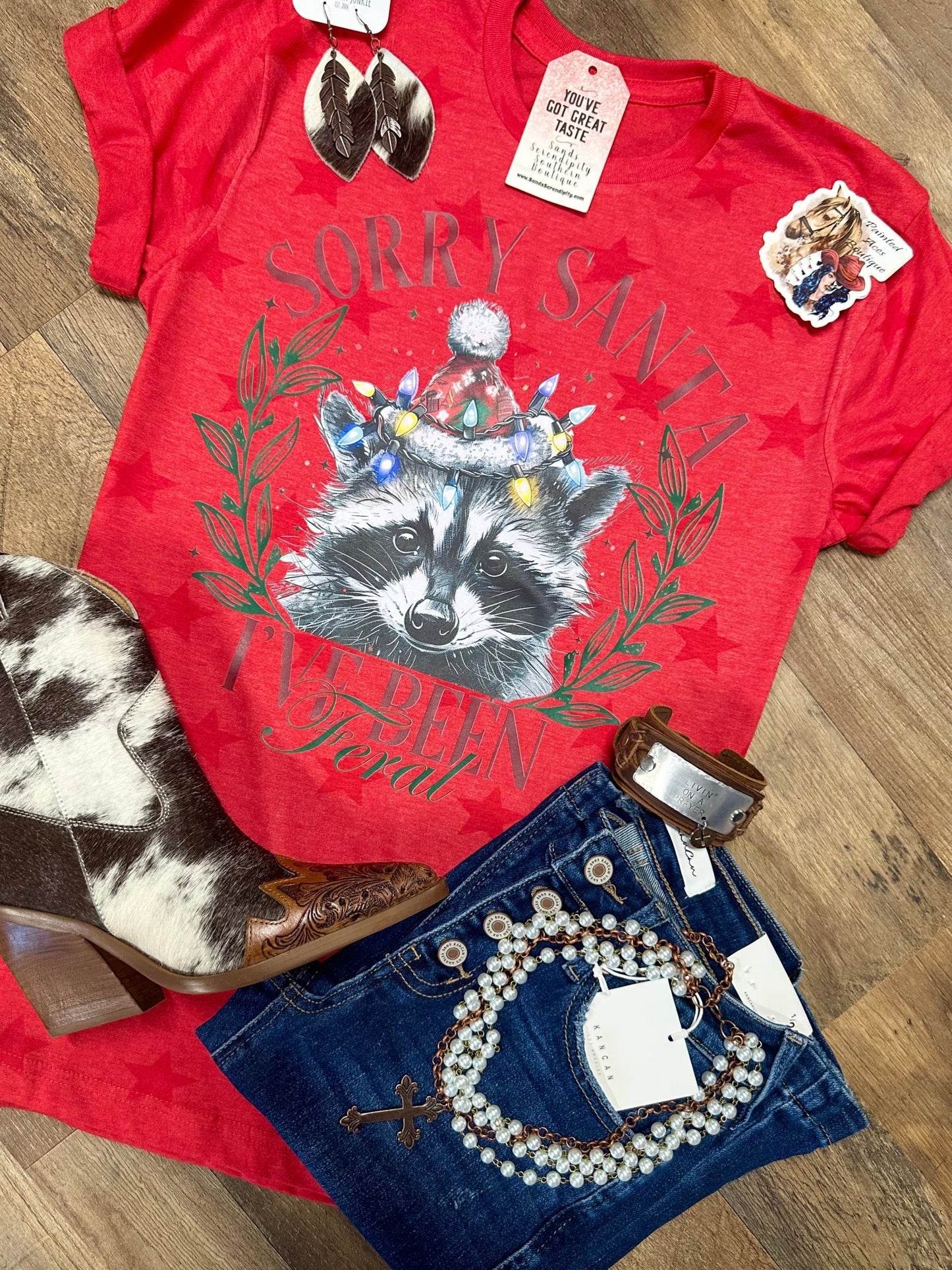 Sorry Santa I’ve Been Feral 🦝 - Painted Aces Boutique