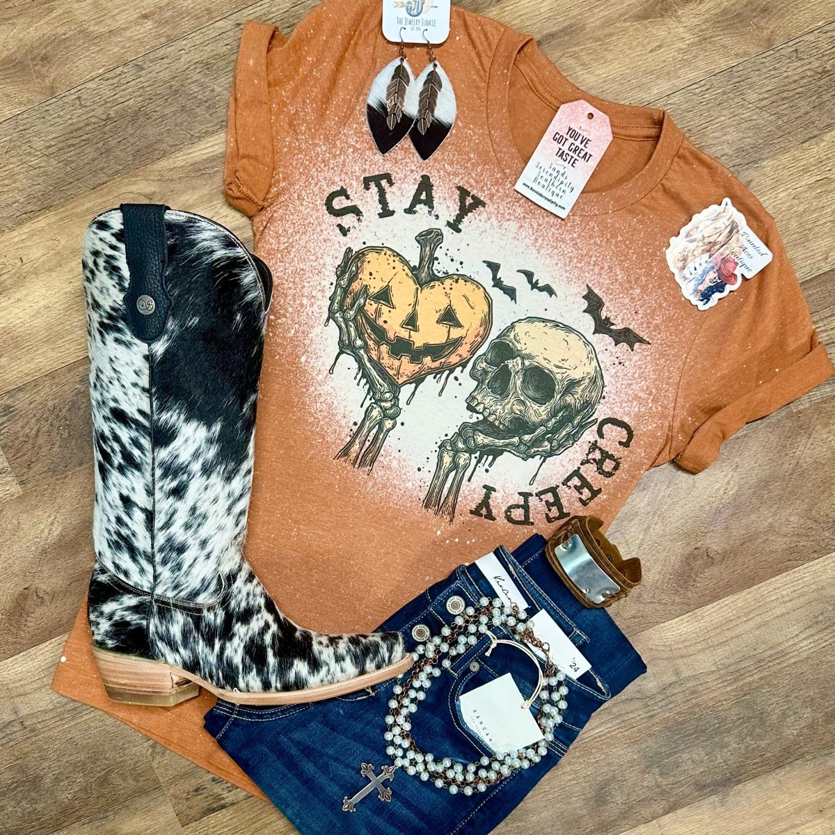 Stay Creepy | Fall Vibes Graphic T-Shirt - Painted Aces Boutique